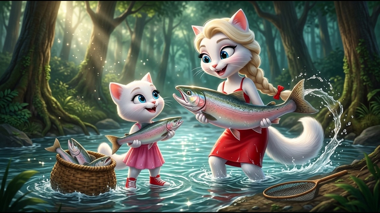 Mama Cat 😢 Brave Kitten Sells Fish to Cook Porridge for Mama | Sad Cat Story