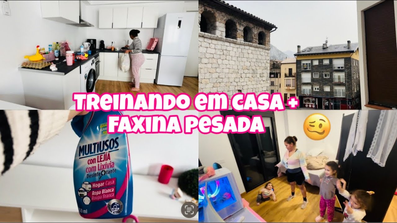 Treino em casa, Era pra ser só uma limpeza básica, mas acabei limpando as paredes até o teto 😮‍💨