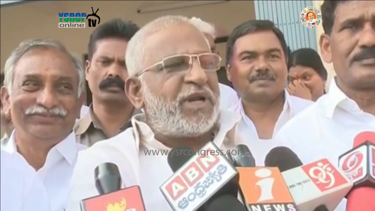 YSRCP MLAs Protest for violating protocal & YSRCP MP Subbareddy speaks on Water Problems