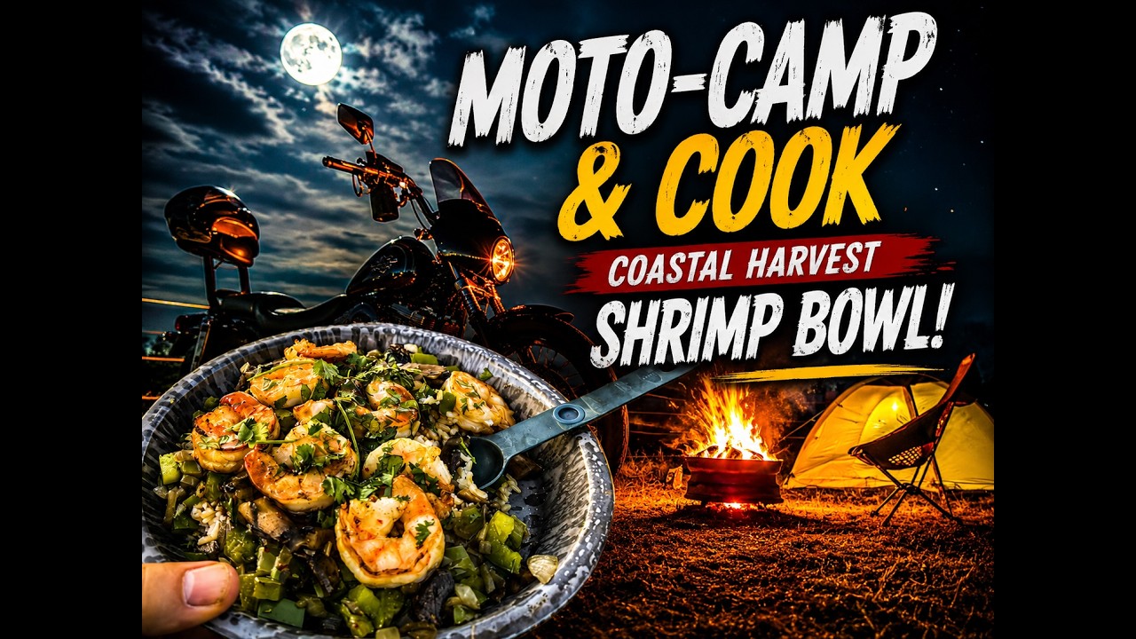 Fine dining while Camping on the Motorcycle 2
