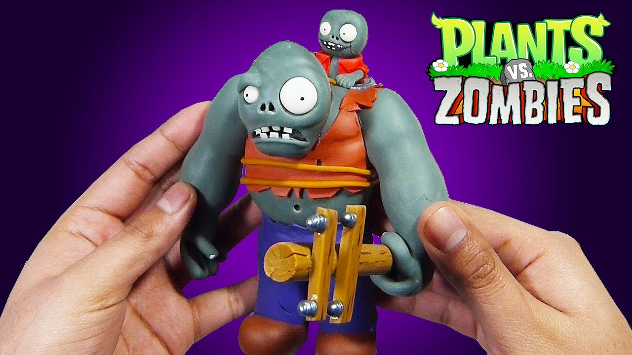 Plants vs Zombies 》Making Gargantuar | Zombistein ✔️ Polymer Clay Tutorial