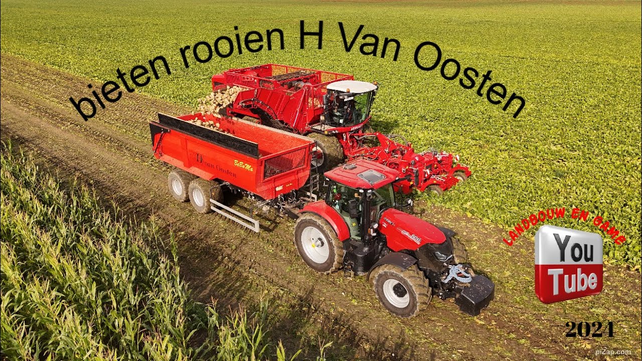 Vervaet Q616 bietenrooier H van oosten meeden   transport nieuw case Puma 200 oost Groningen farmers