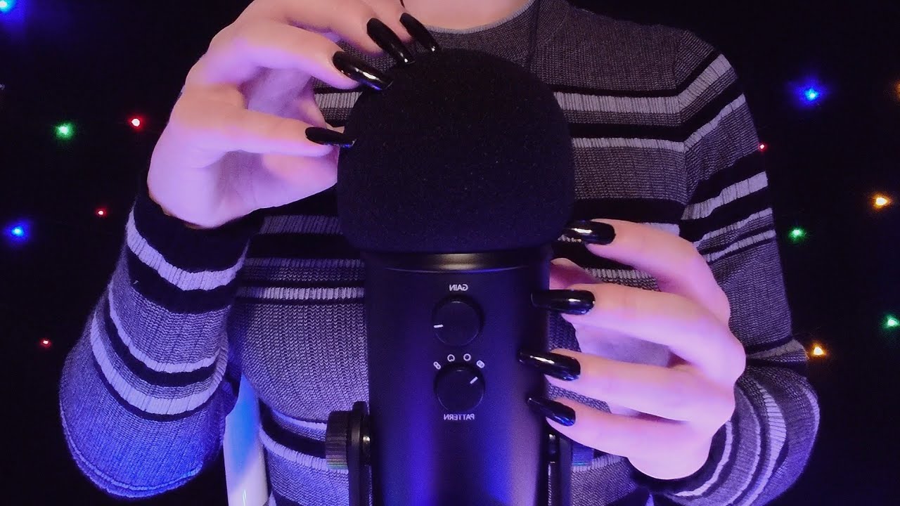 ASMR - Slow Scratching All Over the Microphone [No Talking]