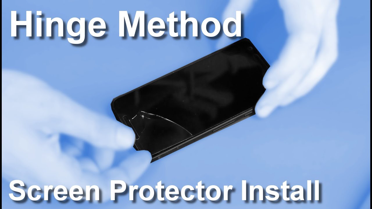 Replacing tempered glass screen protector using Hinge Method.