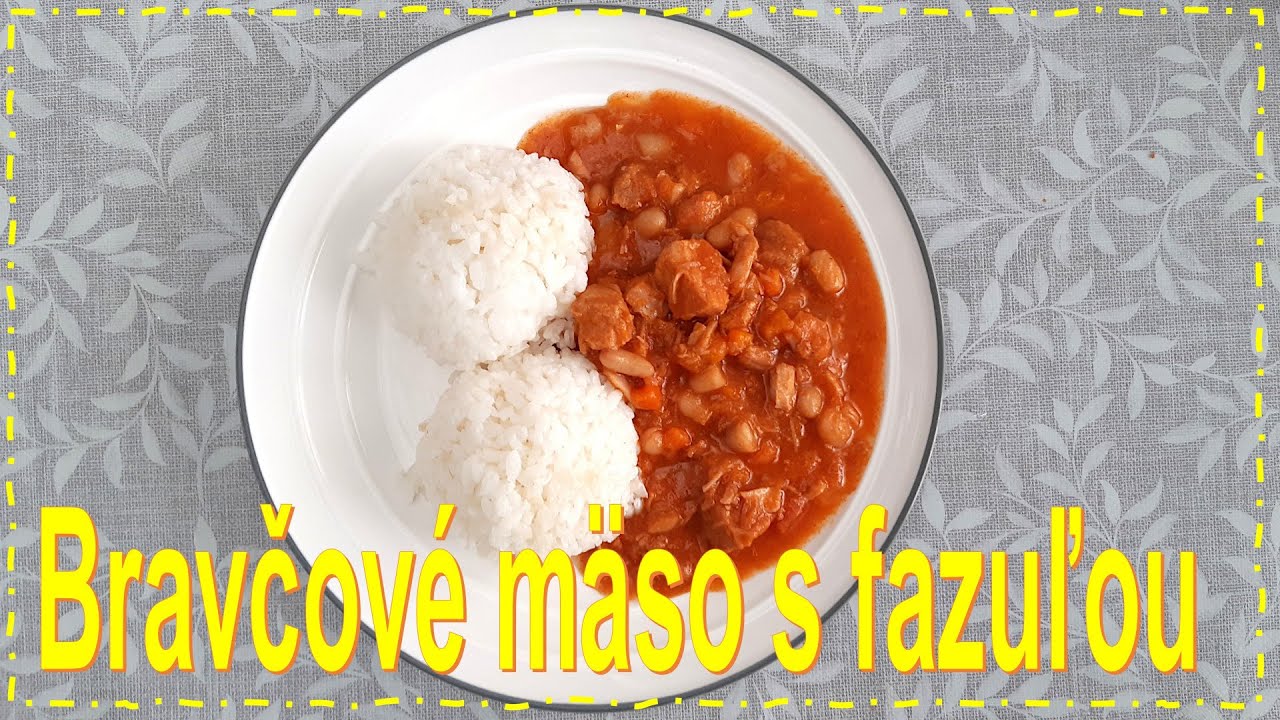 Lahodné bravčové mäso na šťave s fazuľou