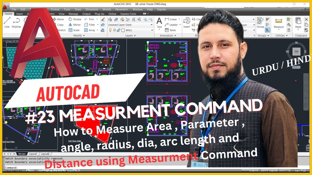 How to Measure Area, Angle, Distance, Arch Length, and Radius in AutoCAD