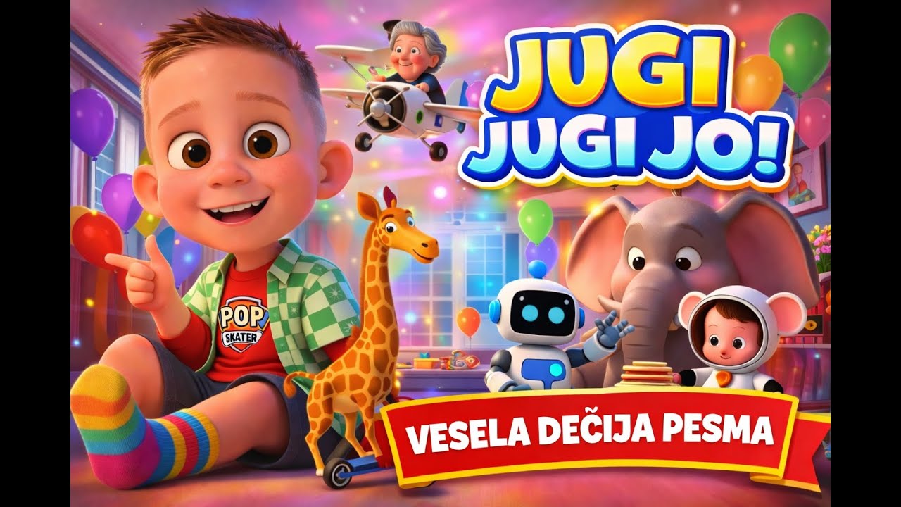 JUGI JO Hajde svi da igramo 🐰 | Vesela dečija pesma o mašti i igranju