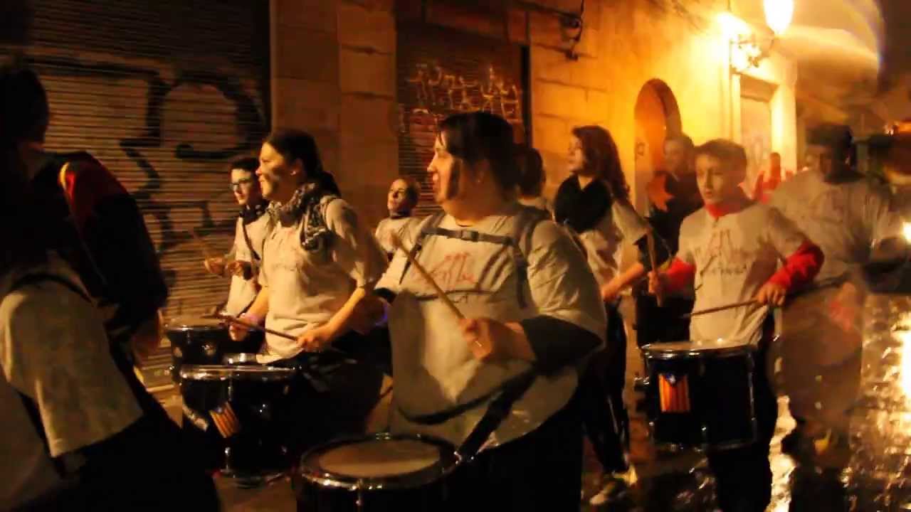 Tabalers de La Satànica de Sant Andreu al correfoc de Santa Eulalia 2014