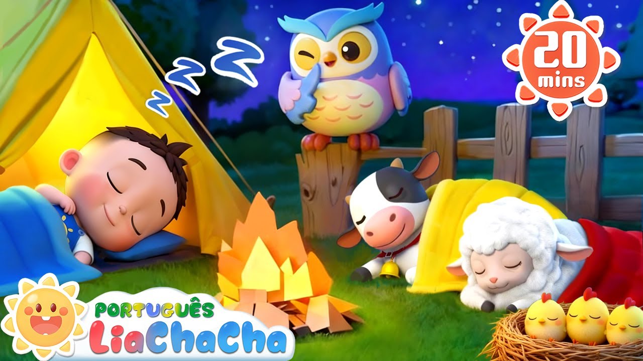 Boa Noite, Animais! | Música de Ninar com Animais | LiaChaCha em Português - Músicas Infantis