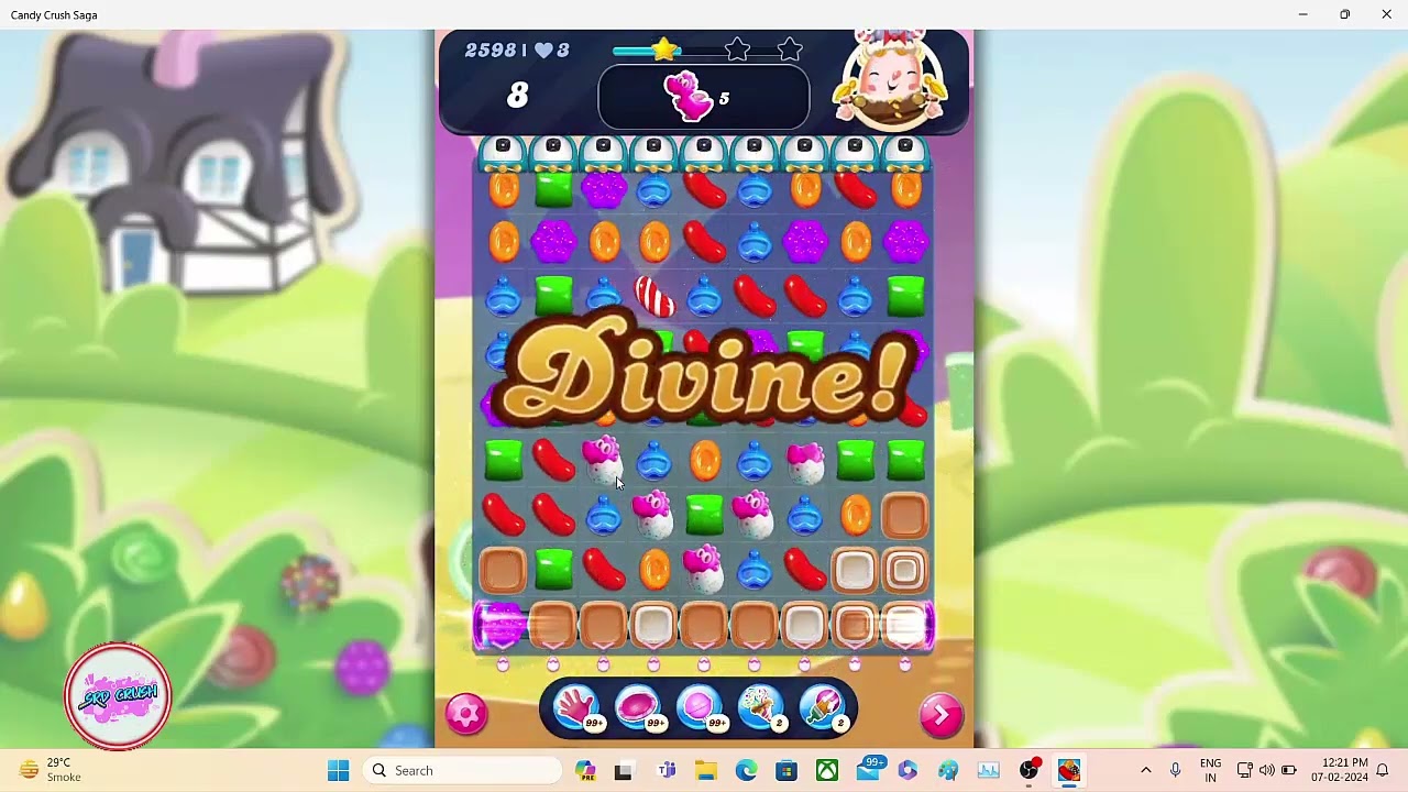 Candy Crush Saga Level 2598 NO BOOSTER
