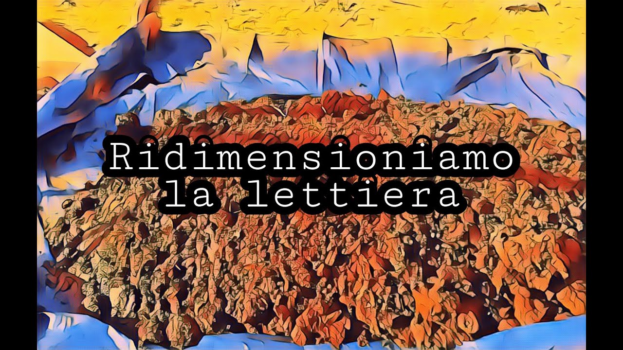 #LOMBRICOLTURA Ridimensioniamo la lettiera