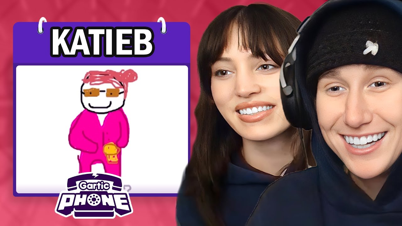 KatieB & Riley Plays GARTIC PHONE.. (HILARIOUS)