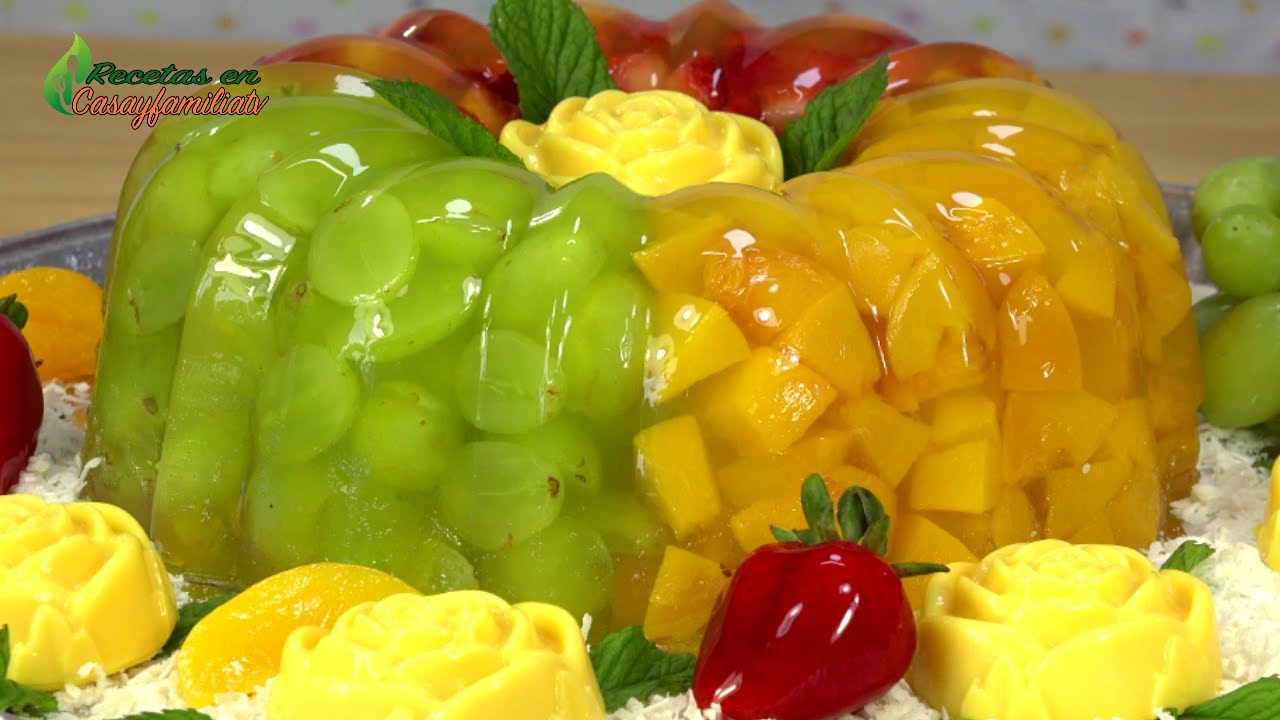 POSTRE DE GELATINA CON FRUTAS ENCAPSULADAS - Receta FÁCIL para NEGOCIOS y FAMILIA