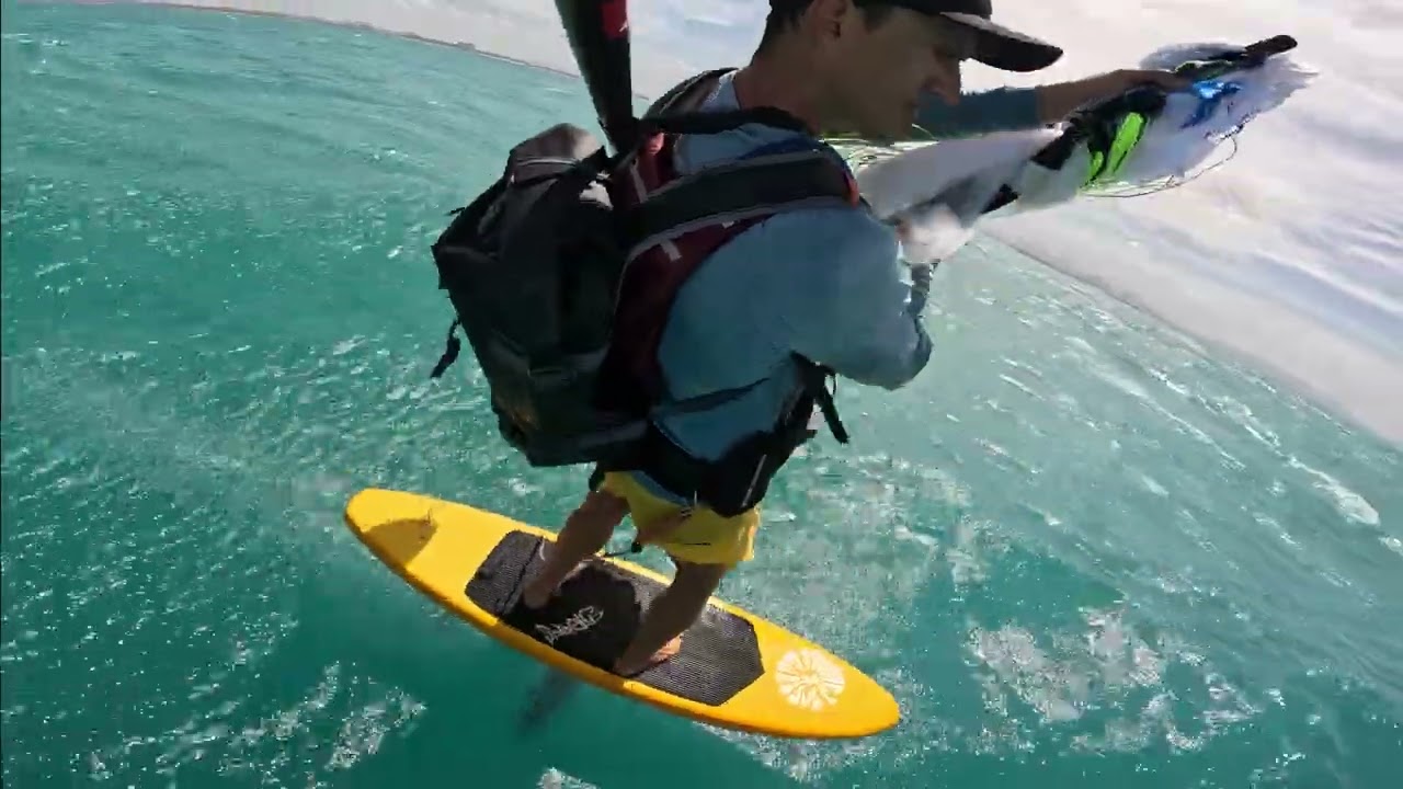 Parawing stash with paddle