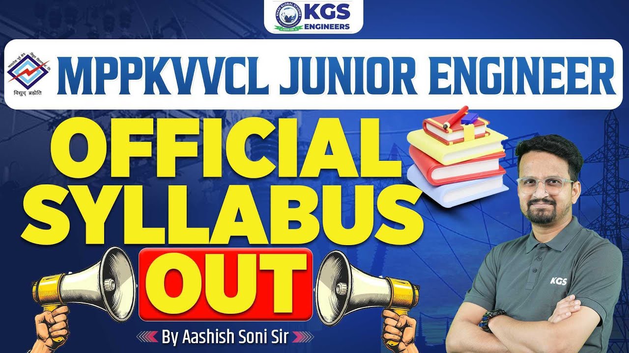 MPPKVVCL Vacancy 2024 Notification Update | Madhya Pradesh JE Official Syllabus 2024 | Ashish Sir