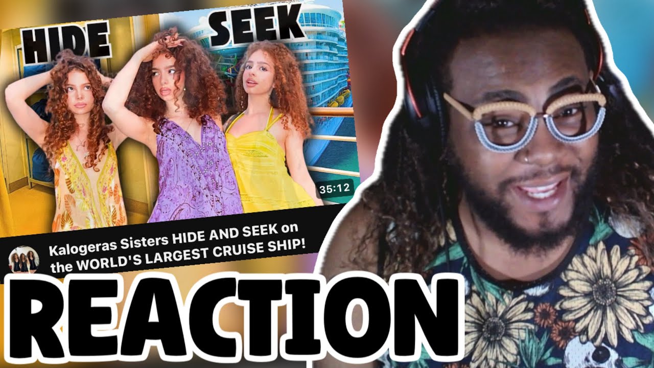 Kalogeras Sisters HIDE AND SEEK on the WORLD'S LARGEST CRUISE SHIP! | REACTION 