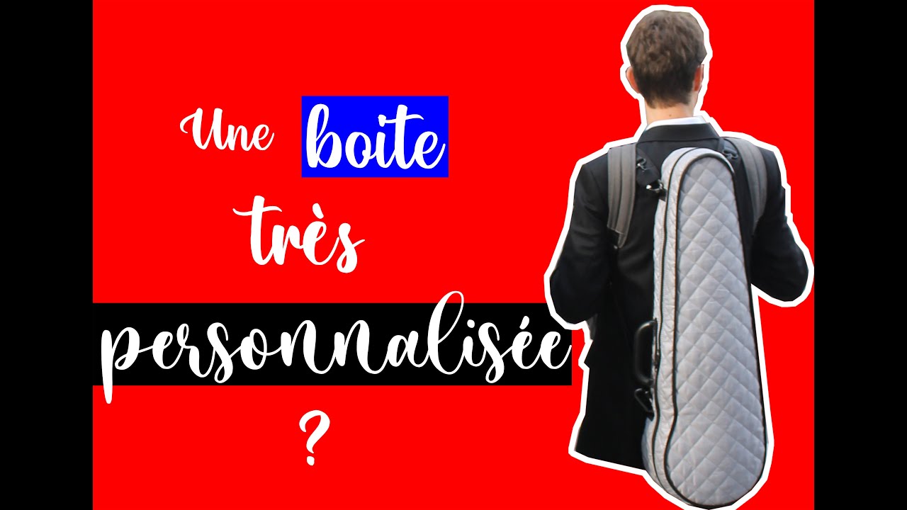 ÉTUI pour violon (TRÈS) personnalisé