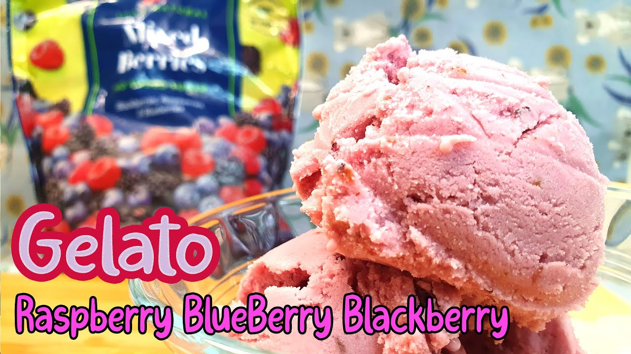 How To Make BERRY GELATO - Easy Homemade Recipe