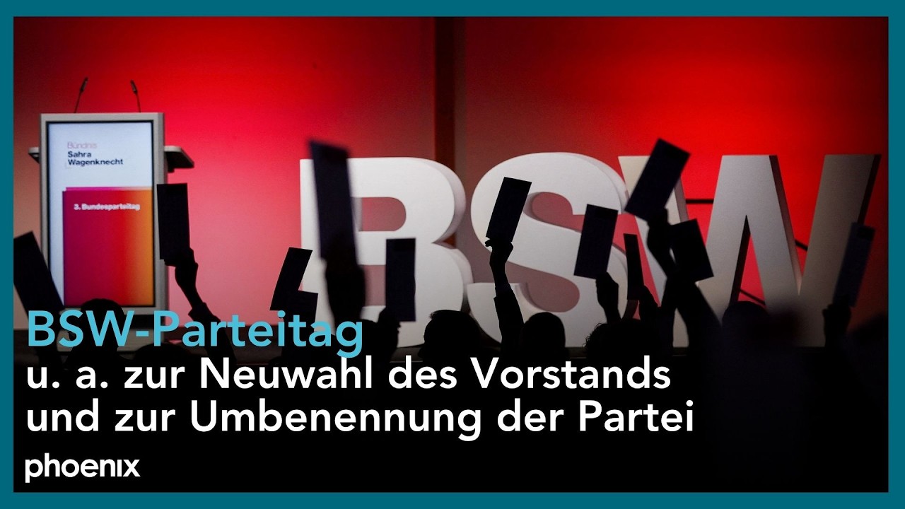 BSW-Parteitag u. a. zur Neuwahl des Vorstands und zur Umbenennung der Partei | 06.12.2025
