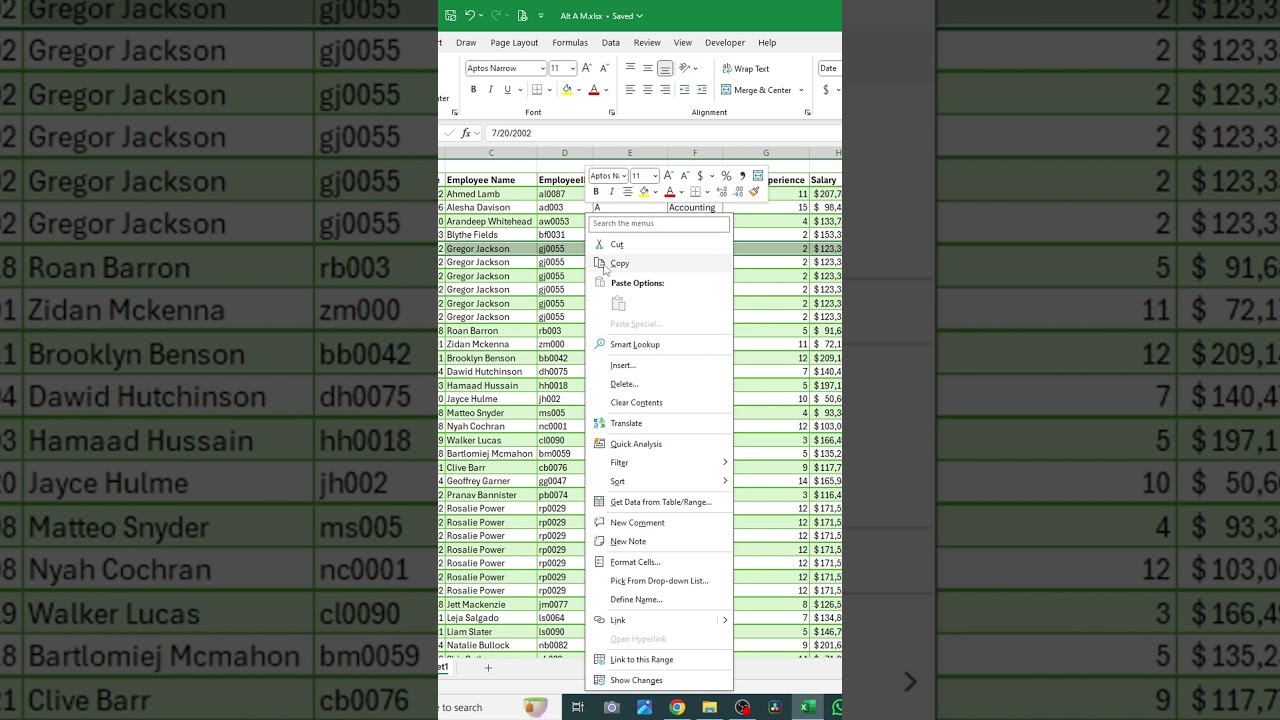 Как удалить дубликаты строк в Excel