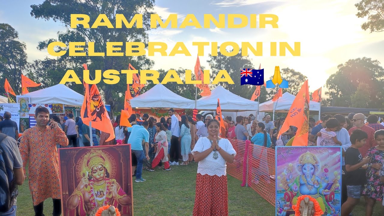 Ram Mandir celebration in Australia || Ayodhya ram mandir || Ayodhya ram temple in Australia 