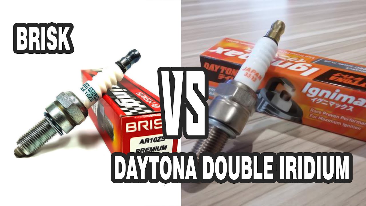 BUSI BRISK VS BUSI DAYTONA DOUBLE IRIDIUM!!