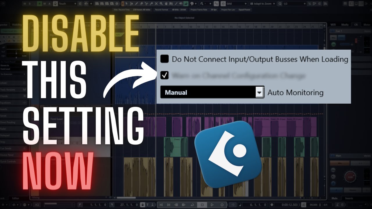5 настроек Cubase по умолчанию, которые необходимо изменить ПРЯМО СЕЙЧАС!
