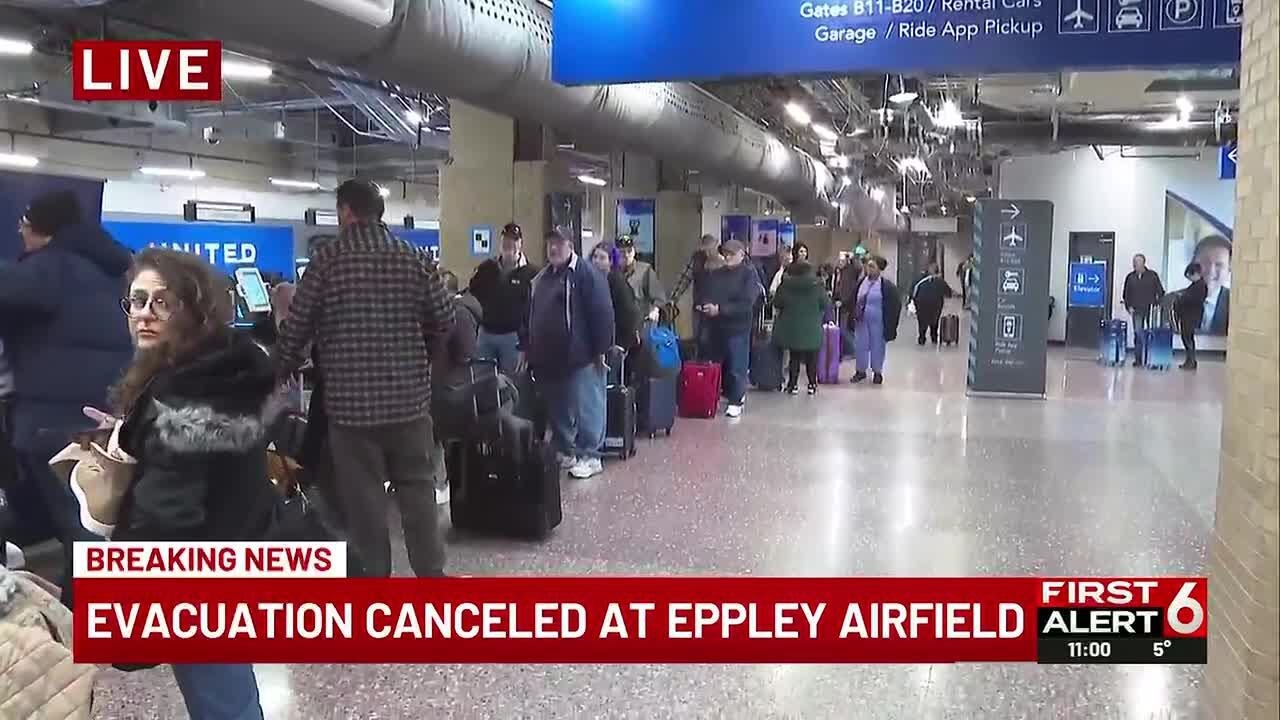 Evacuation canceled at Eppley Airfield