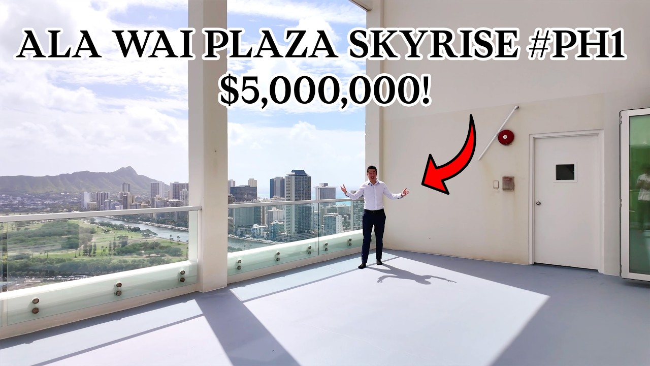 Ala Wai Plaza Skyrise #PH1 $5M Full Tour