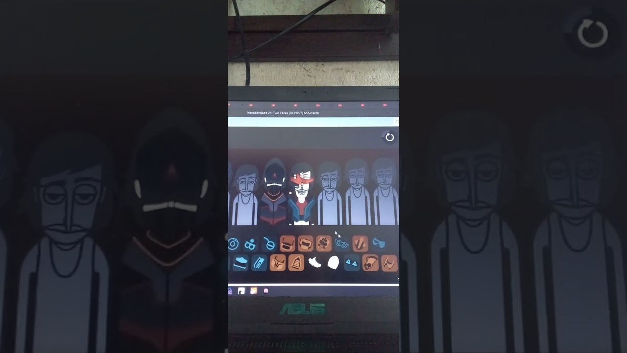 Обзор на крутой мод two faces🔥incredibox scratch