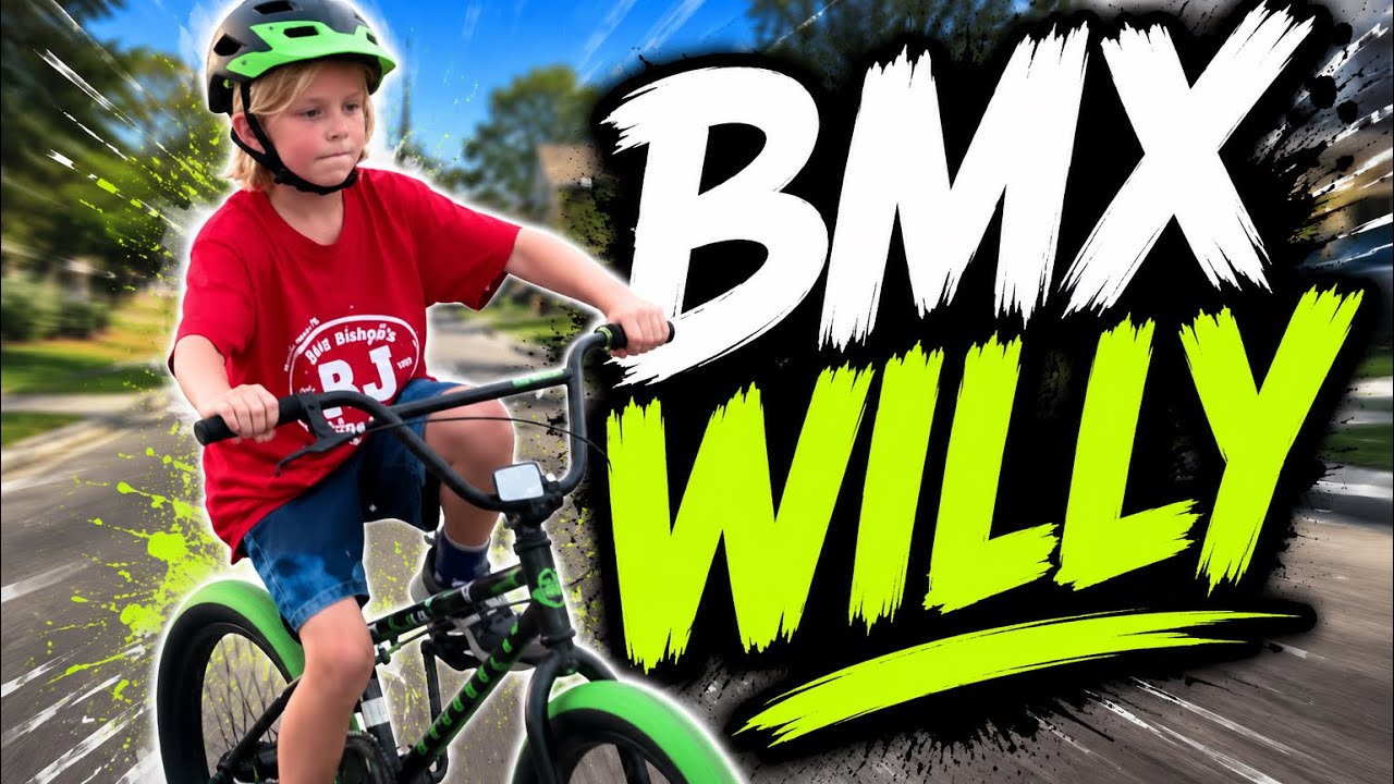 BMX Willy learns to ride his bike 🚲for the first time!