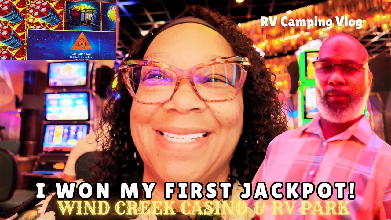ВЫИГРАЛ СВОЙ ПЕРВЫЙ ДЖЕКПОТ в Wind Creek Casino RV Park!!! 🎰🤑 