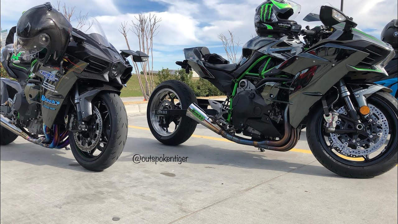 Kawasaki Ninja H2 vs Kawasaki ZX10R vs Yamaha R1M - The Streets