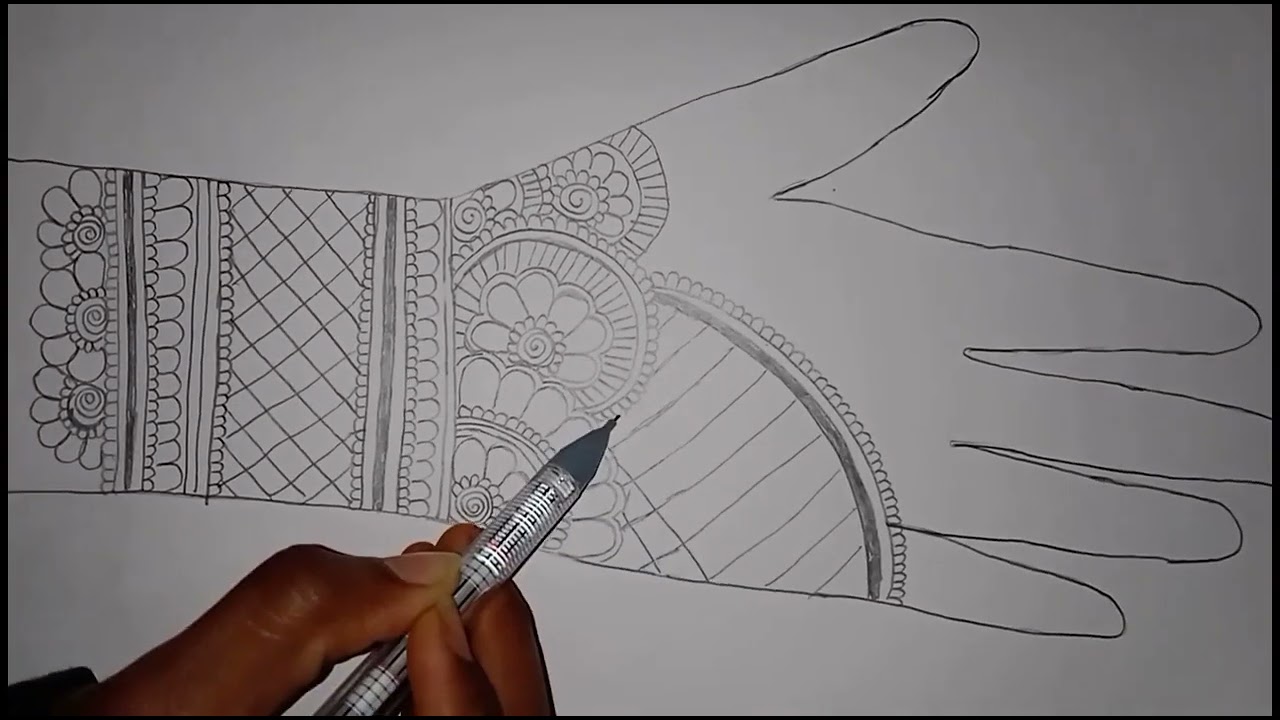Mehndi design for full hand #mehndi #beginnersmehndidesign #youtube 