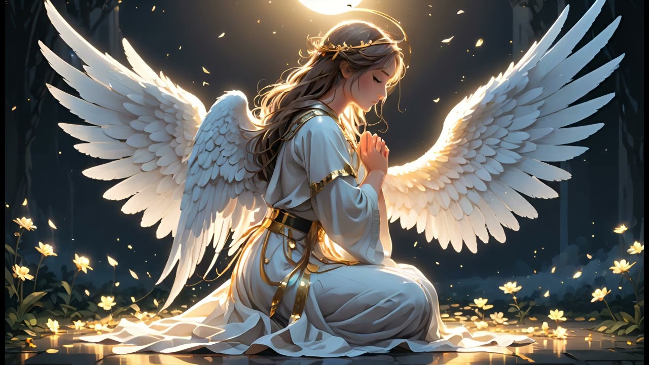 Angelic Song | A Moonlit Prayer in a Fantasy World #praytime #meditationmusic #prayer #prayermusic