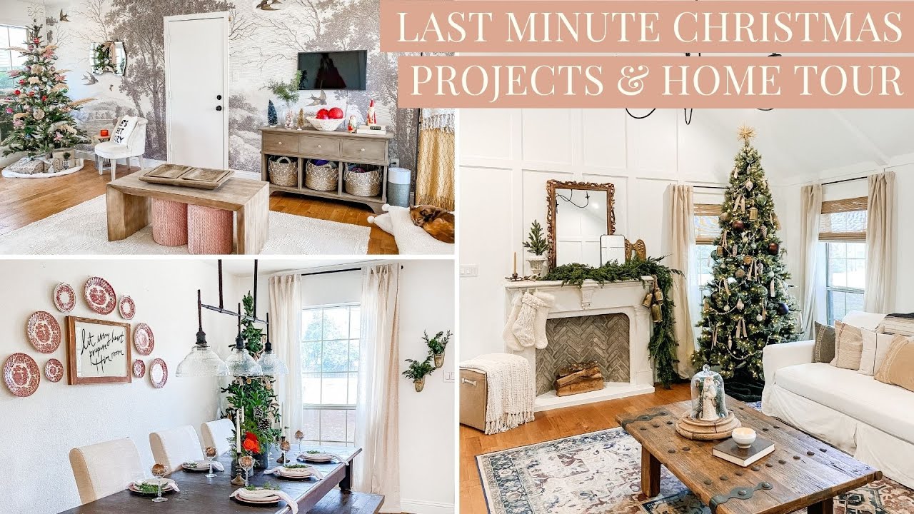 Last Minute Christmas Projects & Home Tour