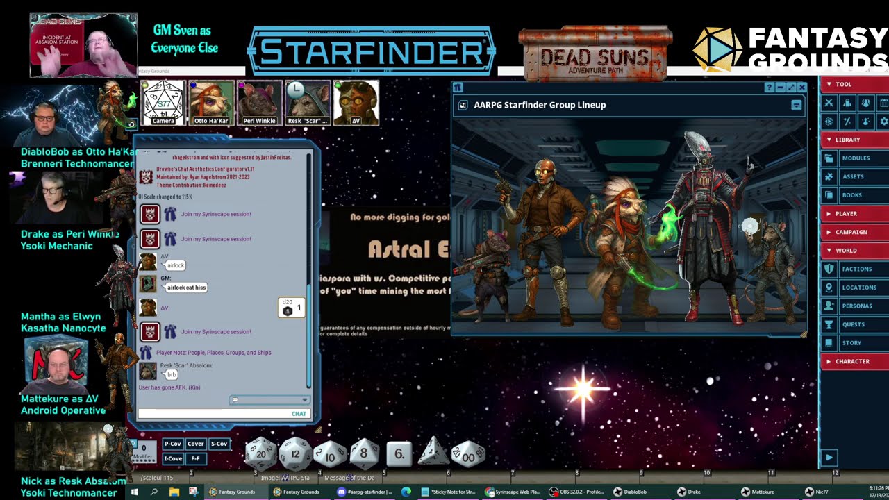 AARPG SFRPG - Dead Suns - Incident at Absalom Station 3