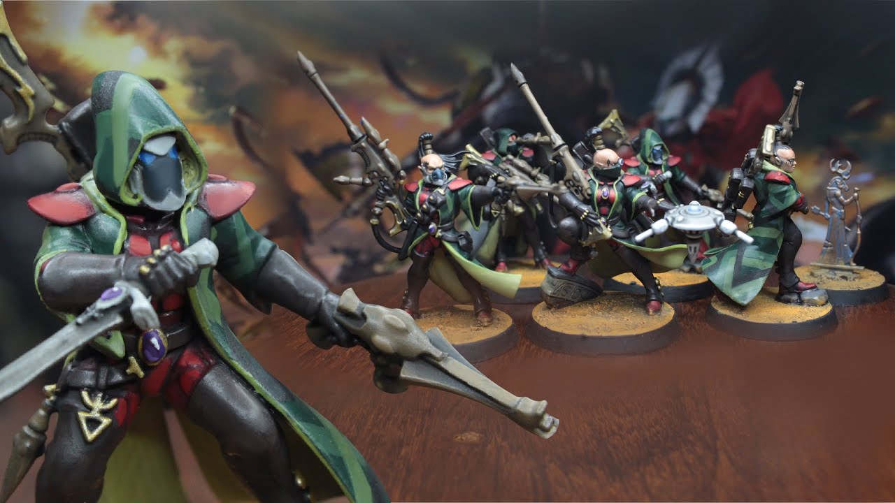 Speedpainting New Eldar Rangers II Eldritch Omens