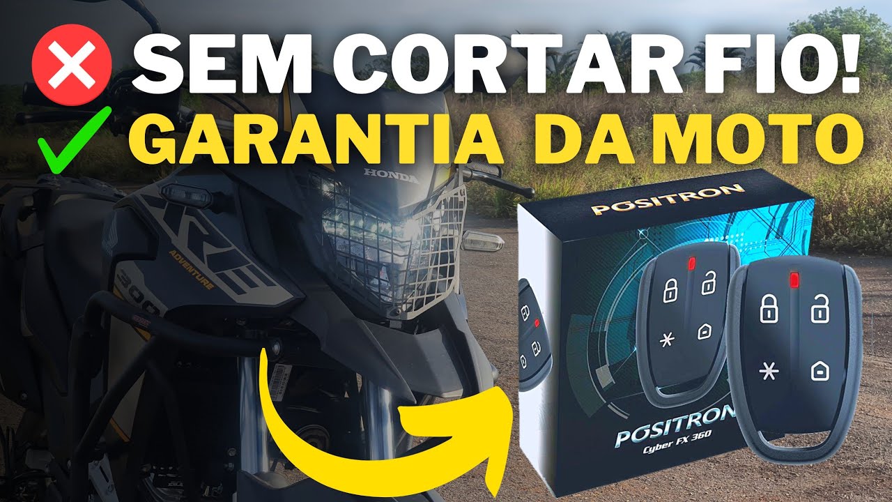 COMPREI O ALARME POSITRON DEDICADO PRA XRE 300 | NÃO PRECISA CORTAR FIO! SEM PERDER A GARANTIA!
