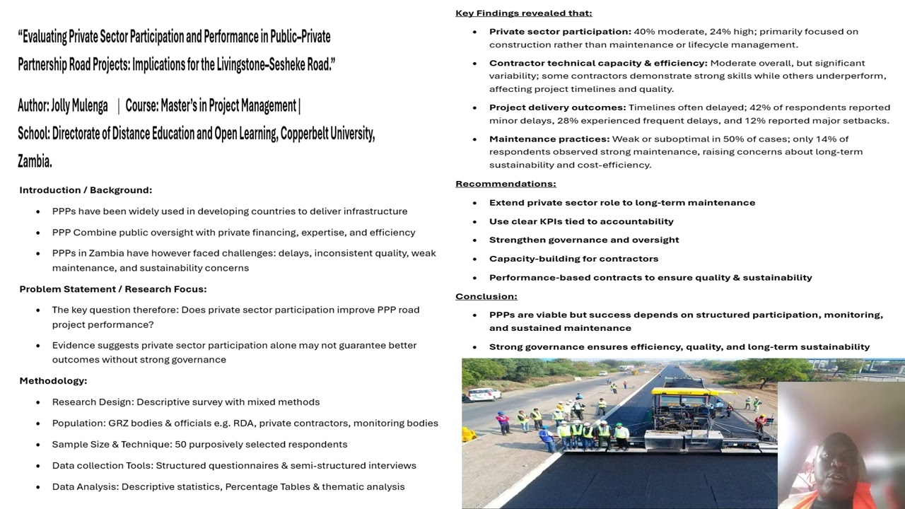 Evaluating Private Sector Participation and Performance in Public–Private Partnership Road Projects