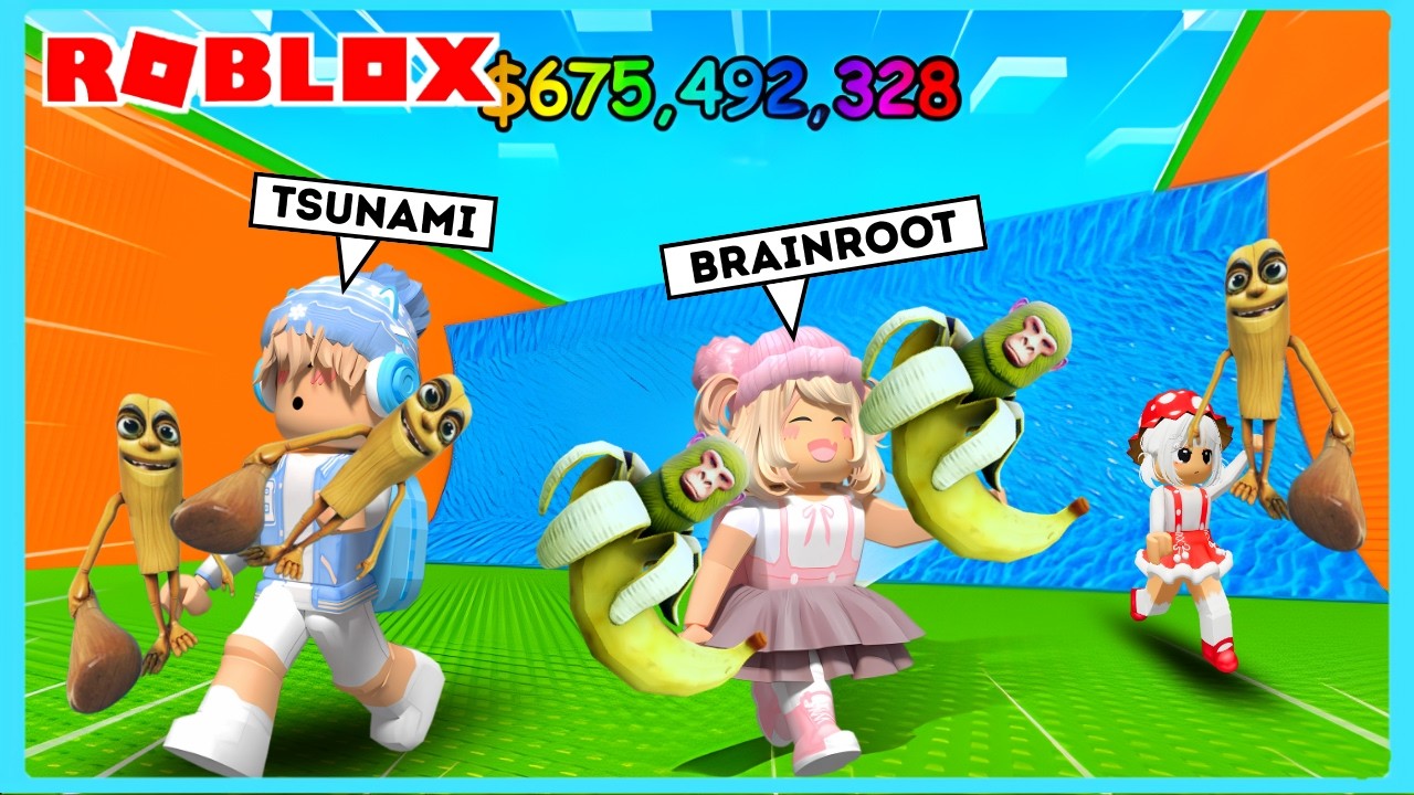 Bang Boy Dan Caca Selamatkan Brainroot Dari Tsunami Di Roblox Brookhaven ft @Shasyaalala