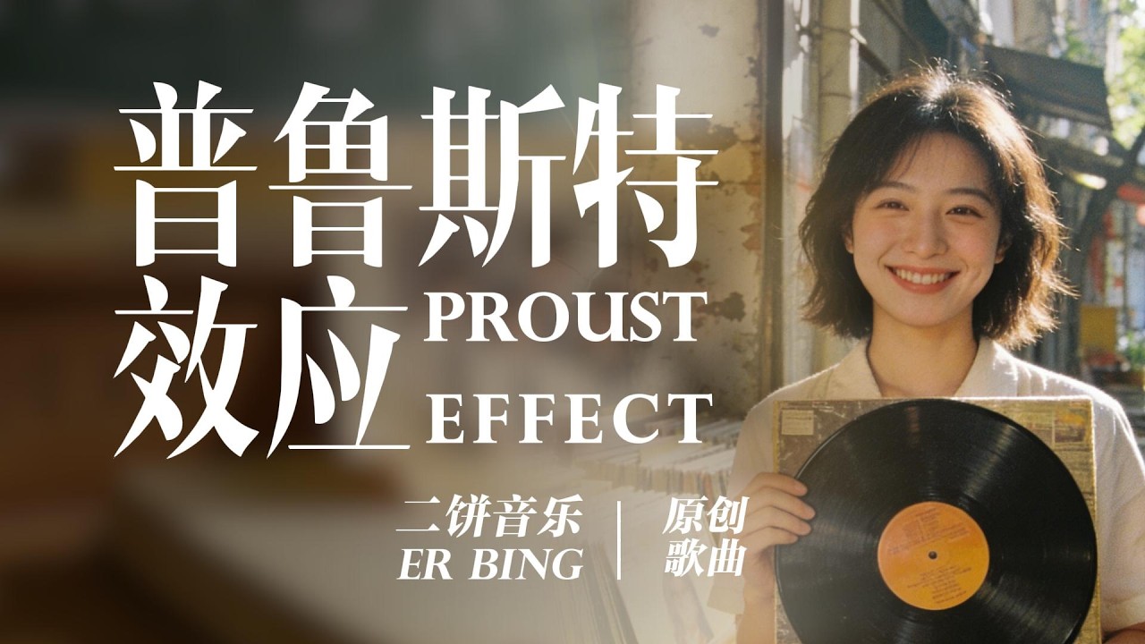 《普鲁斯特效应》-二饼音乐【普鲁斯特效应 让感官唤醒尘封的名 触碰过你的衣领 气味里我们再次相遇】| 动态歌词Lyrics| 抖音歌曲