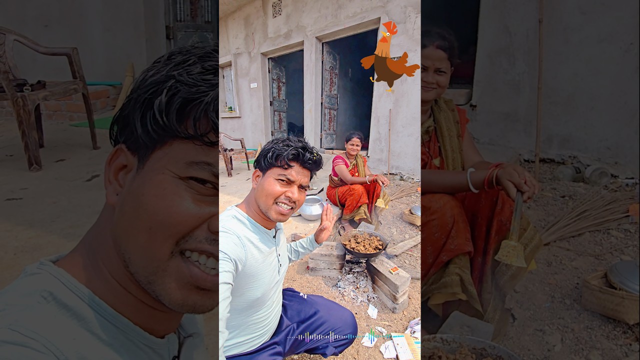 Mini vlog #shorts #santali #santalishorts #reels #cooking #chicken #tasty #recipe #4k