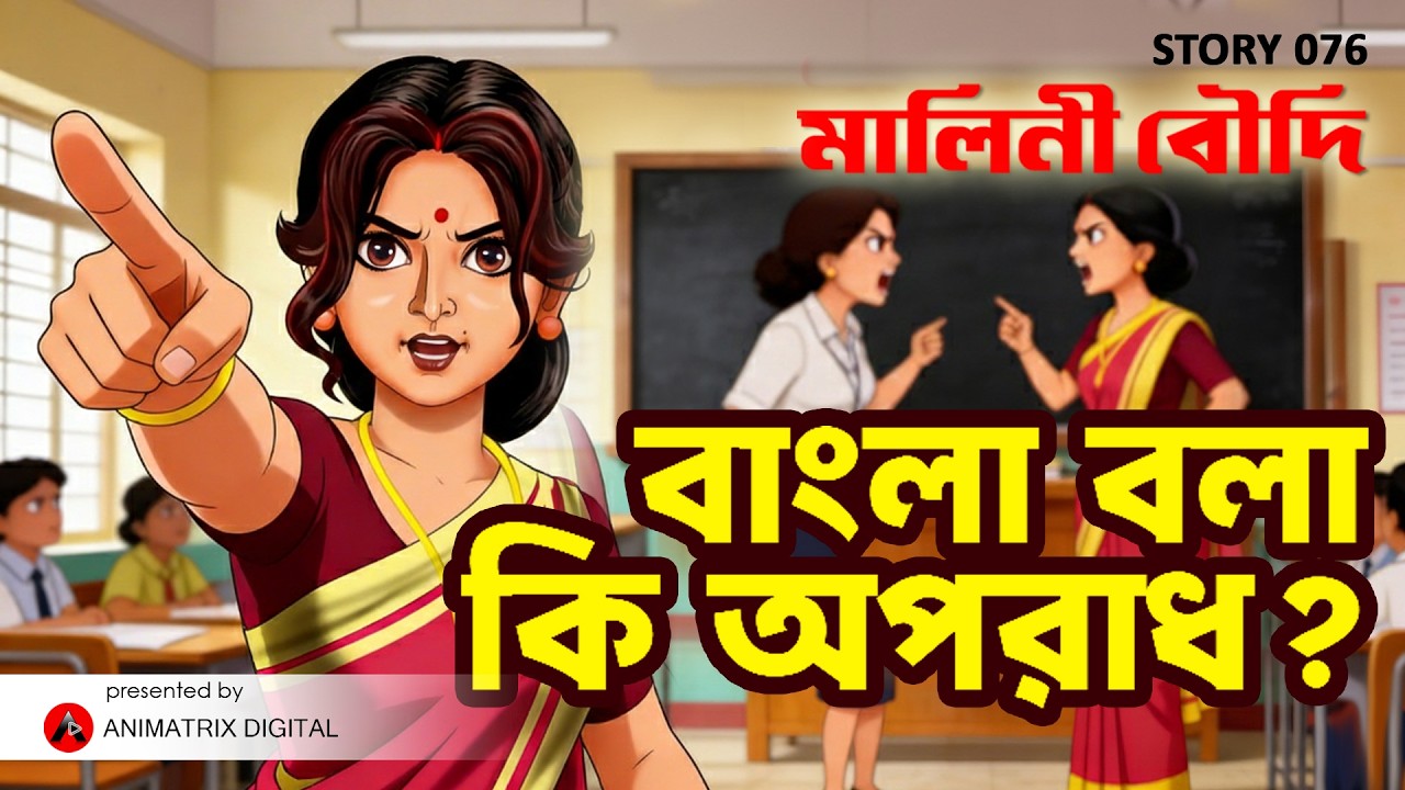 বাংলা বলা কি অপরাধ? | Mother Tongue vs Eng Medium Debate |Bengali Parenting Story |Animatrix Digital