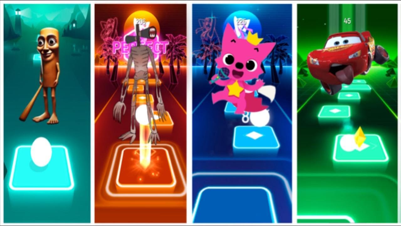 Tung Tung Tung Sahur 🆚 Siren Head 🆚 Pinkfong 🆚 Lighting McQueen / Who is Best?
