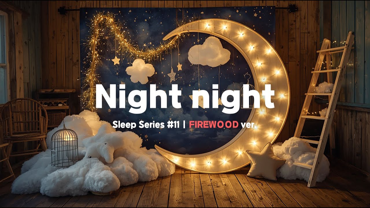 [Sleep Series] 🔥 장작 소리 ASMR | 🌙✨잘 자라 우리 아가🧸 | 아침까지 푹 자는 오르골 수면 피아노 6H  | Deep Sleep Music