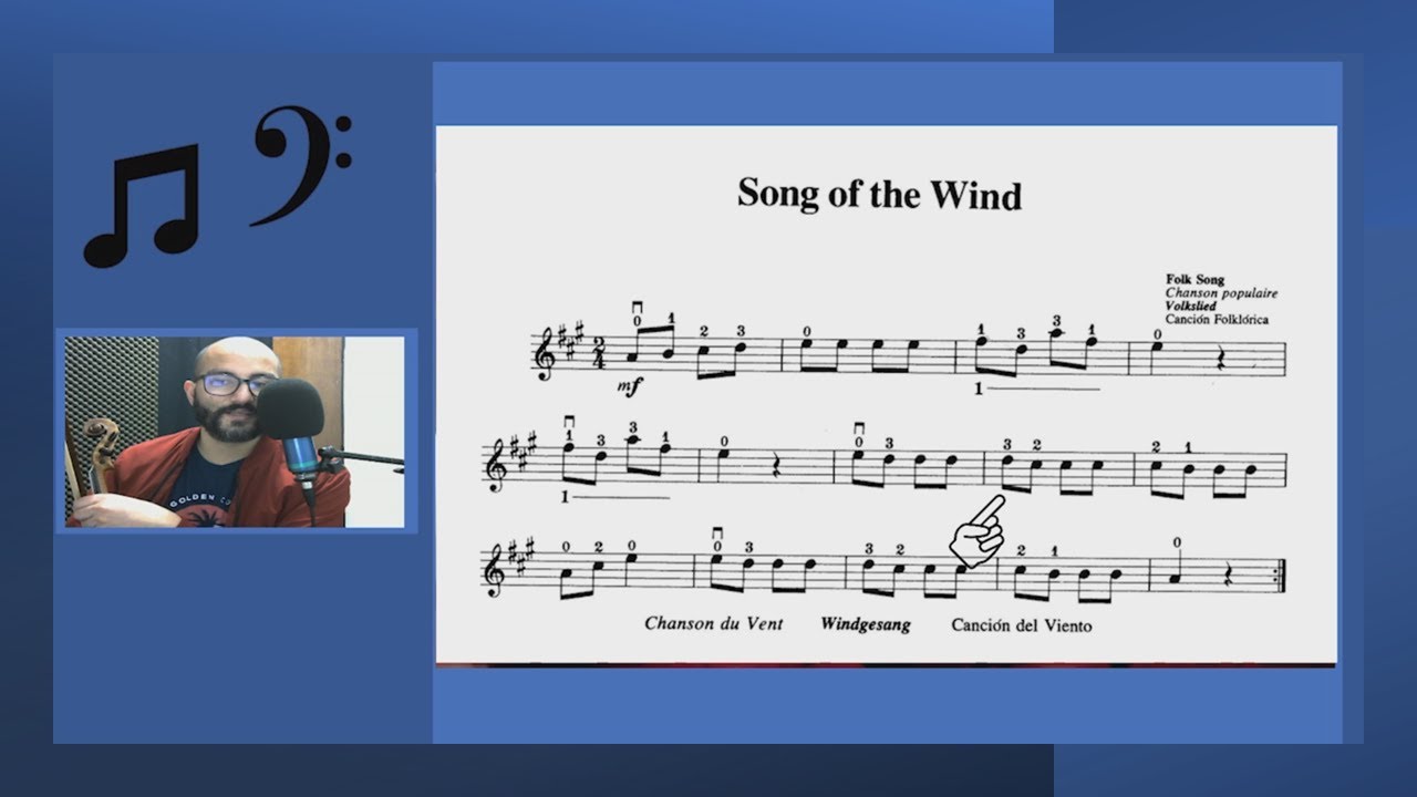 SONG OF THE WIND CANCION DEL VIENTO #Suzuki #violin #iniciacion