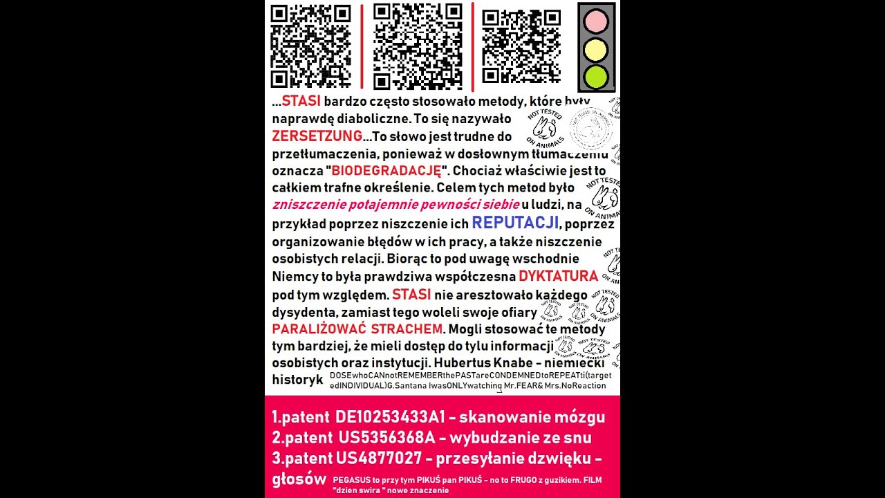 zersetzung czyli degradacja czlowieka  - stasi