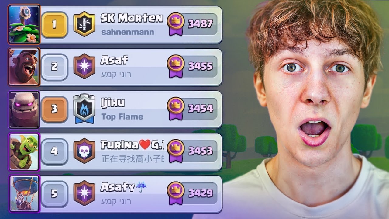 CZYM GRA TOP 5 GRACZY CLASH ROYALE? + na początku wpadłem na najgłupszy pomysł na świecie 🥸