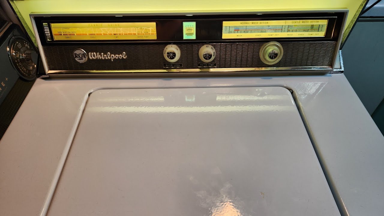 Full Cycle- 1958 RCA Whirlpool Imperial timeline washer, washing a load of shorts